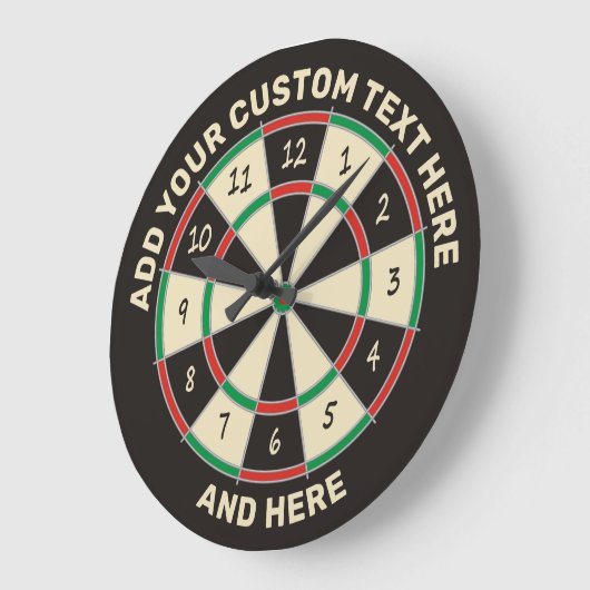 Fives Dart Board Große Wanduhr (Winkel)