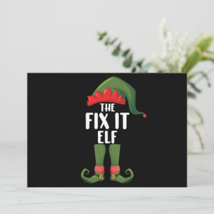 Fix It Elf Familien-Matching-Gruppen-Weihnachten  Einladung