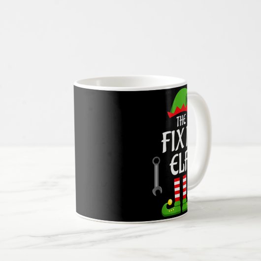 Fix It Elf Family Matching Group Christmas  Kaffeetasse (VorderseiteRechts)