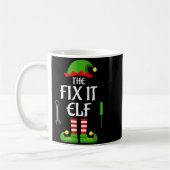 Fix It Elf Family Matching Group Christmas  Kaffeetasse (Links)