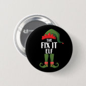 Fix It Elf Family Matching Group Weihnachten Button (Vorne & Hinten)