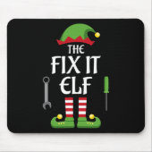 Fix It Elf Family Matching Group Weihnachten Mousepad (Vorne)