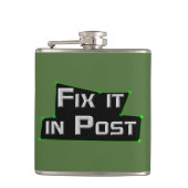 "Fix it in Post" VFX / Visuelle Effekte Flachmann (Vorderseite)