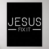 Fix It Jesus Funny Christian Fashion  Poster (Vorne)