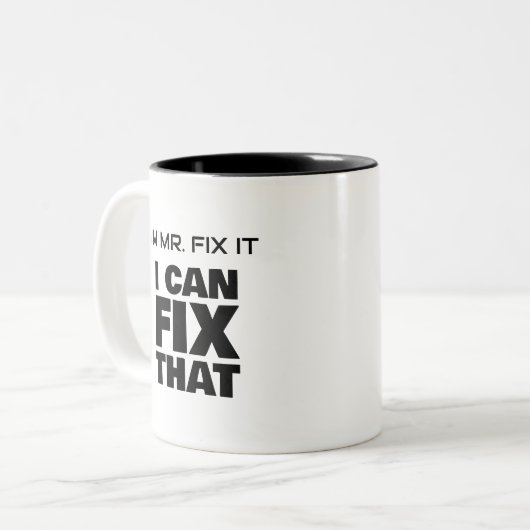 Fix It Two-Tone Tasse (Vorderseite Links)