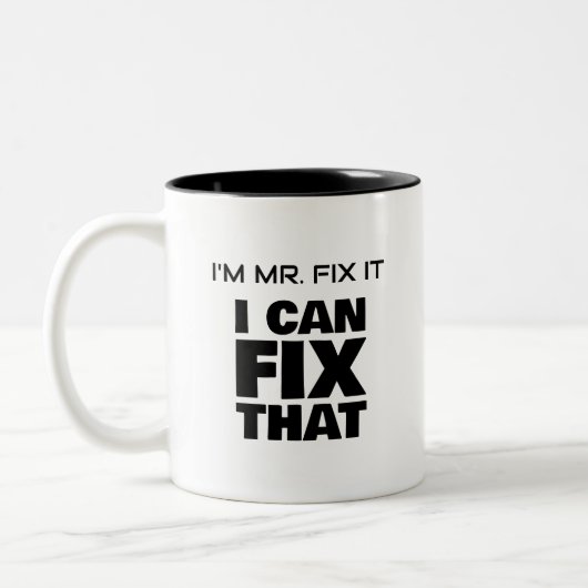 Fix It Two-Tone Tasse (Links)