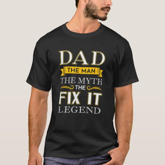 Fix It Vater Vathers Day Handy Man T-Shirt (Vorderseite)