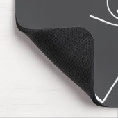 Fix My Head, Funny Sticks Drawing With Saying  Mousepad (Ecke)