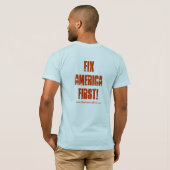 FixAmericaFirst! T-Shirt (Schwarz voll)
