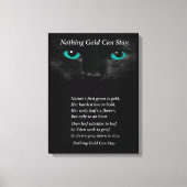 Fixe Augen Leinwanddruck (Vorderseite)