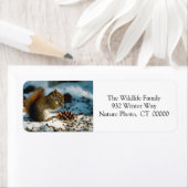 Fixe Holidays Card Rücksendeadresse Sticker (Insitu)