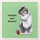 Fixed Kitty Glasuntersetzer (Vorderseite)