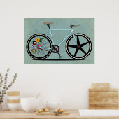 Fixie Bike Poster (Küche)