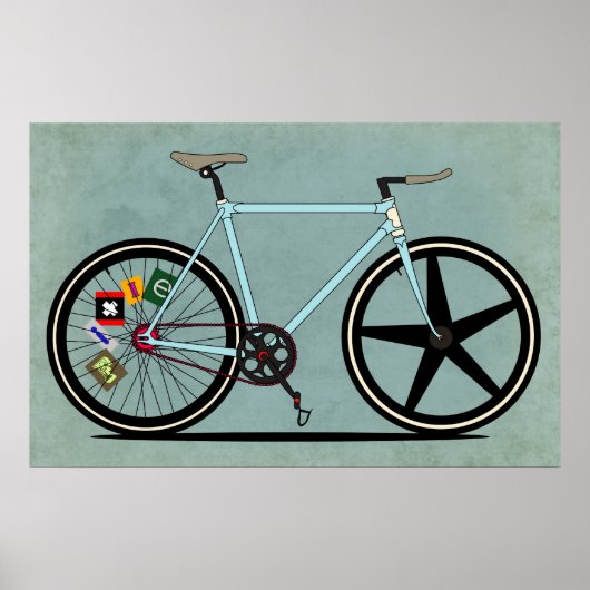 Fixie Bike Poster (Vorne)