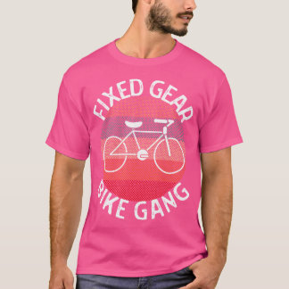 Fixie-Gang-Fahrradfahrer Welten Fixie-Fahrrad T-Shirt