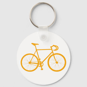 Fixie (Orange) Schlüsselanhänger