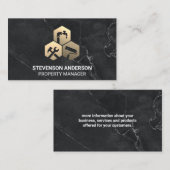 Fixierdienstsymbol | Carpentry Visitenkarte (Vorne/Hinten)