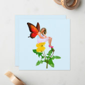 Fixieren auf weiße Lüster-Merkkarte Mitteilungskarte (Vorderseite/Rückseite Beispiel)