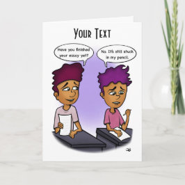 Fixieren in der Grußkarte des Stifts Dankeskarte