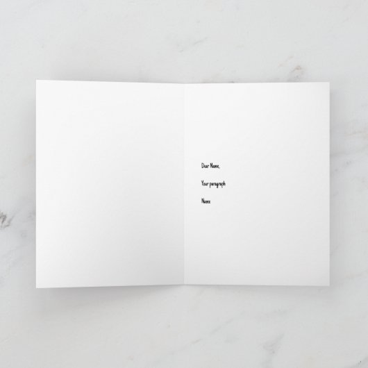 Fixieren in der Grußkarte des Stifts Dankeskarte (Innenseite)