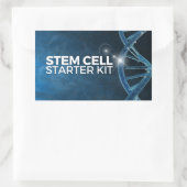Fixierkits für Stammzellen - Option 2 Rechteckiger Aufkleber (Tasche)