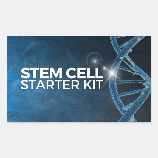 Fixierkits für Stammzellen - Option 2 Rechteckiger Aufkleber (Vorderseite)