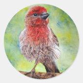 Fixierkleber Runder Aufkleber (Vorderseite)