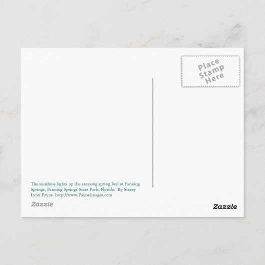 Fixierring-Postkarte Postkarte (Rückseite)