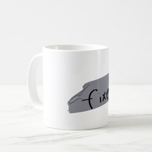 Fixierung des Klebebandes Kaffeetasse (Vorderseite Links)