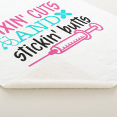 Fixin' Schneiden von Hintern, die auf der Aufklebe Sherpadecke (3/4)