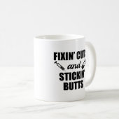 Fixin Schnitte und lustige Krankenschwester-Tasse Kaffeetasse (VorderseiteRechts)