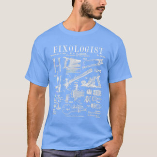 Fixologe Carpenter Carpentry Tools Vintag Paten T-Shirt