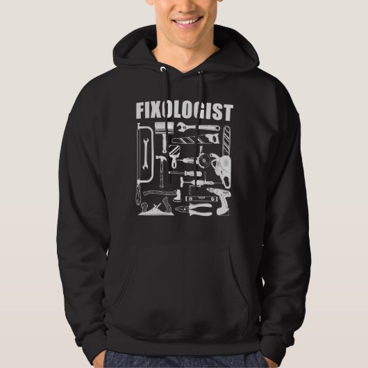 Fixologist Zimmermann Holzarbeiter DIY Handwerker Hoodie (Vorderseite)