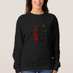 Fixter Blick Niedliche Christliche Weihnachten Lie Sweatshirt