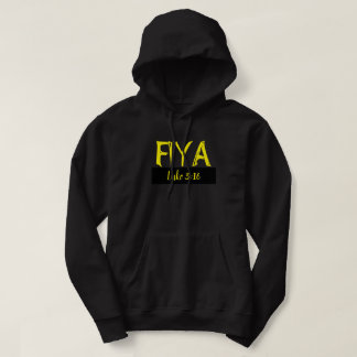 Fiya Black & Gelb Hoodie (nur vorne)