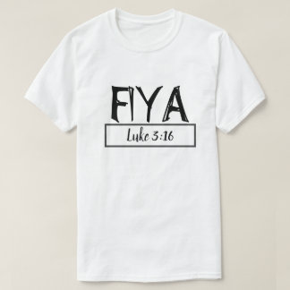 Fiya, weiß und schwarz T-Shirt