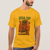 Fizz Force Soda Cop T-Shirt – Funny Retro (Vorderseite)
