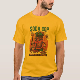 Fizz Force Soda Cop T-Shirt – Lustig Retro
