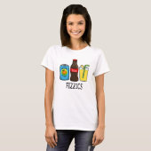 Fizzics Funny Fizzy Cola Drinks Pun T-Shirt (Vorne ganz)