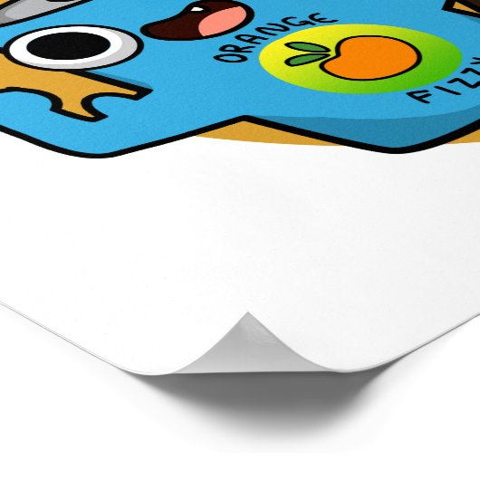 Fizzisch Fit Funny Fizzy Cola Pub Poster (Ecke)