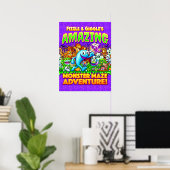 Fizzle & Giggle's Phantastisches Monster Maze Adve Poster (Heimbüro)