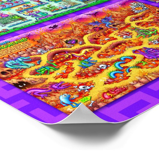 Fizzle & Giggle's Phantastisches Monster Maze Post Poster (Ecke)