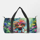 Fizzwiggle, der Regenbogen-Mischief-Sprite. Duffle Bag (Vorderseite)
