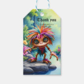 Fizzwiggle, der Regenbogen-Mischief-Sprite. Geschenkanhänger (Vorderseite)