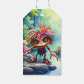 Fizzwiggle, der Regenbogen-Mischief-Sprite. Geschenkanhänger (Rückseite)