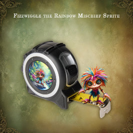 Fizzwiggle, der Regenbogen-Mischief-Sprite. Maßband