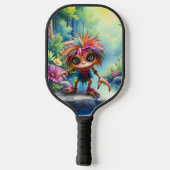 Fizzwiggle, der Regenbogen-Mischief-Sprite. Pickleball Schläger (Rückseite)
