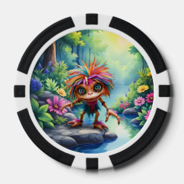 Fizzwiggle, der Regenbogen-Mischief-Sprite. Pokerchips