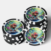 Fizzwiggle, der Regenbogen-Mischief-Sprite. Pokerchips (Stapel)