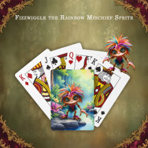 Fizzwiggle, der Regenbogen-Mischief-Sprite.